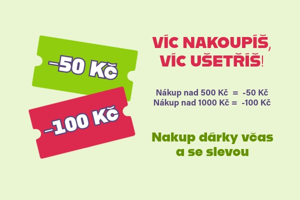 Víc nákupů, víc radosti, víc slev! Pořiďte si u nás dárky s předstihem a my vás odměníme